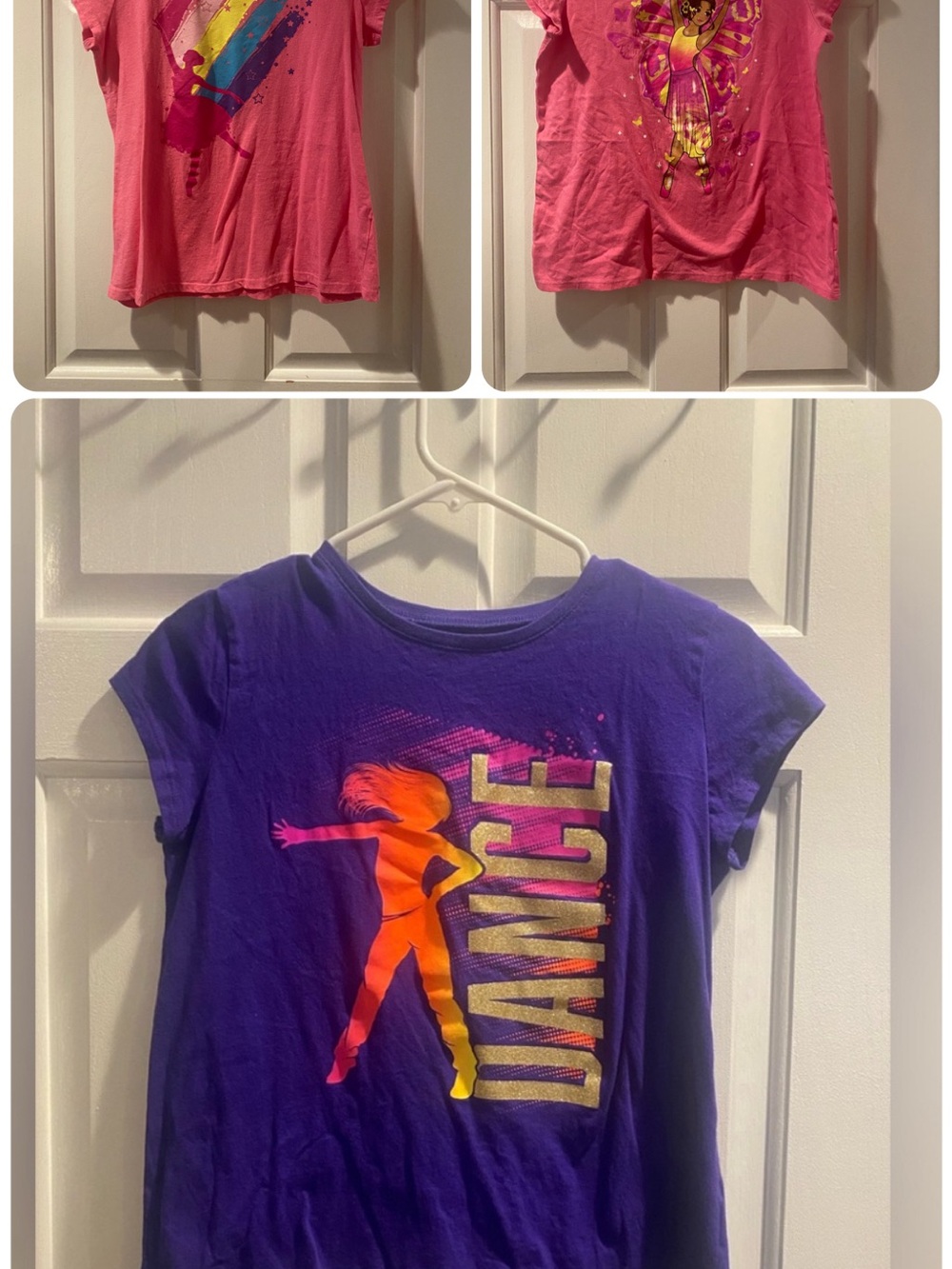 3-pack girls dance themed t-shirts